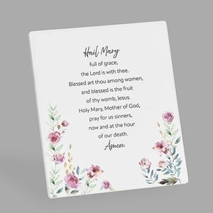 Hail Mary Wall Plaque