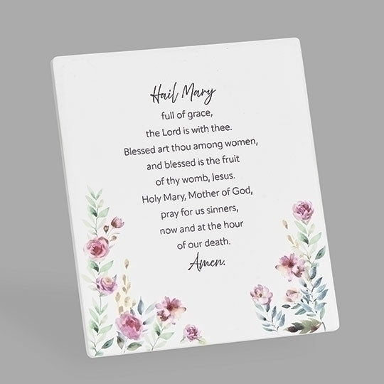 Hail Mary Wall Plaque