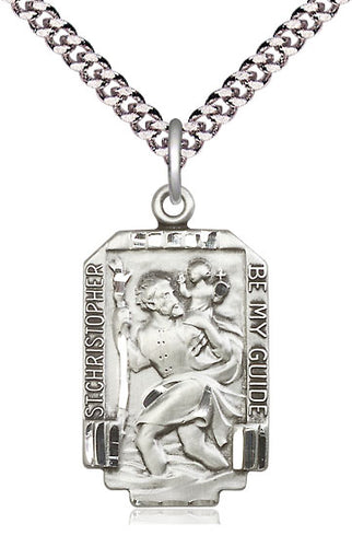 Sterling Silver St Christopher Pendant