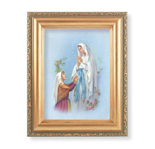 Antique Gold Frame with an Our Lady of Lourdes Print