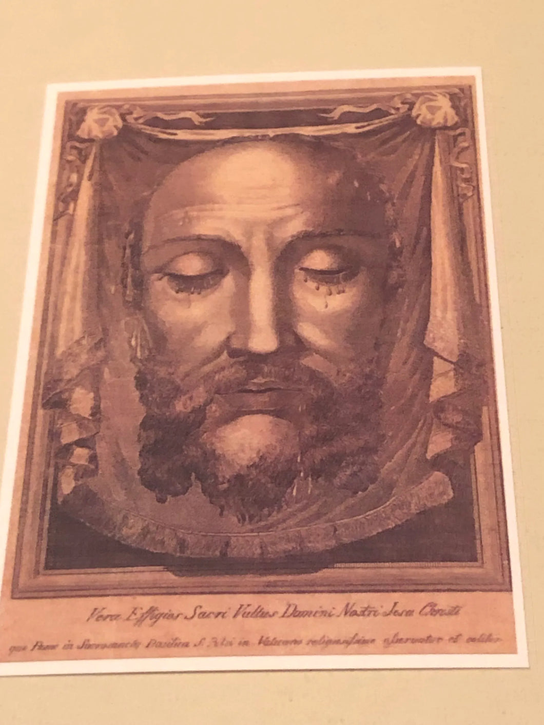 Holy Face of Jesus 4×6 Prayer Cards – Veronica’s Veil