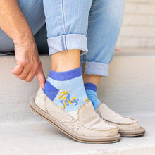 Marian Monogram No Show Socks: L/XL