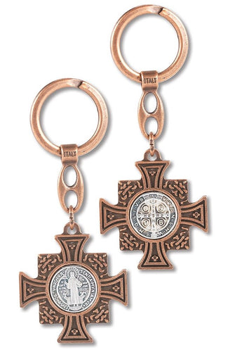 Saint Benedict Jubilee Medal Keychain