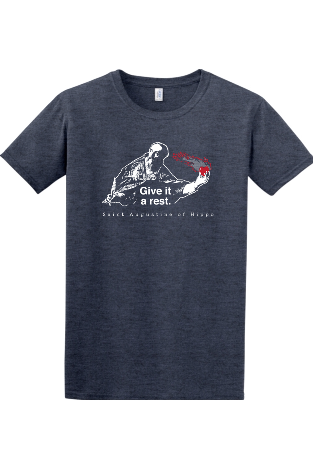 Give It a Rest - St. Augustine Adult T-Shirt: Heather Navy / XL