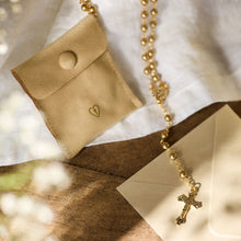 Gold Rosary + Pouch