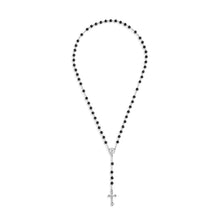Black Rosary + Pouch