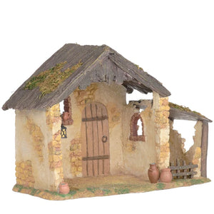 Lighted Stone Cottage Stable - Fontanini Collection
