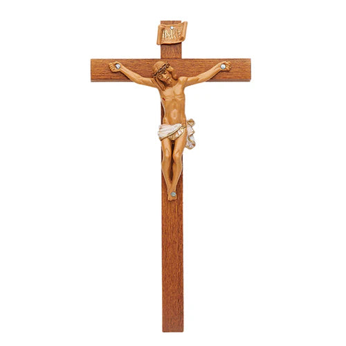 Traditional Woodtone Crucifix - Fontanini Collection