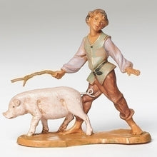 Clement the Boy with Pig Figure - Fontanini Collection - Catholic Book & Gift Store 