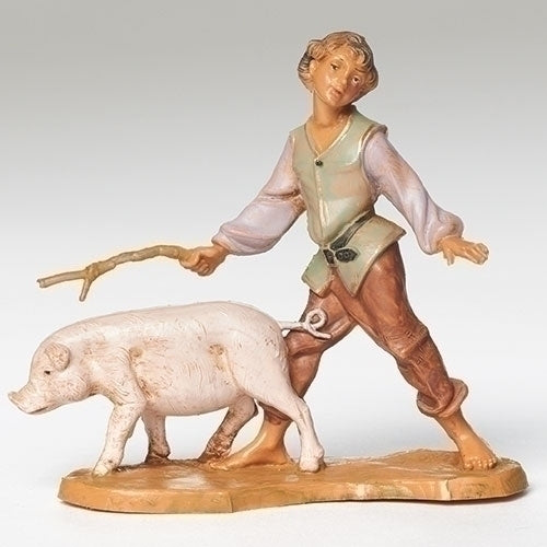 Clement, Boy with pig
