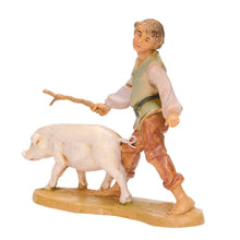 Clement the Boy with Pig Figure - Fontanini Collection - Catholic Book & Gift Store 