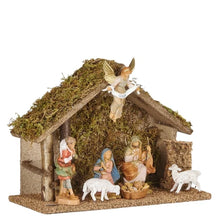 Fontanini 7-Piece Nativity Set with Traditional Italian Stable - 5" Scale
