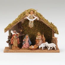 Fontanini 7-Piece Nativity Set with Traditional Italian Stable - 5" Scale