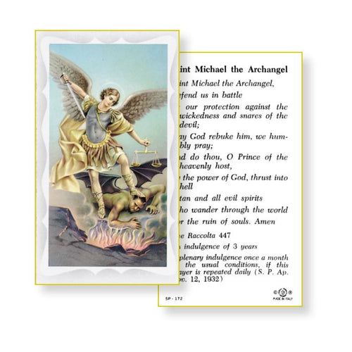 St. Michael Paper Prayer Card