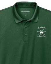 St. Andrew's Golf Club Polo: Forest Green / XL