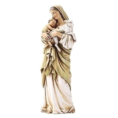 Madonna and Child with Lamb Figure