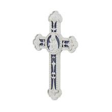 Madonna & Child Wall Cross - Della Robbia