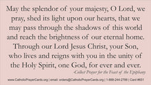 Epiphany Prayer Card