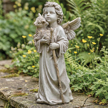 Joseph's Studio Angel with Lamb Garden Statue