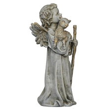 Joseph's Studio Angel with Lamb Garden Statue