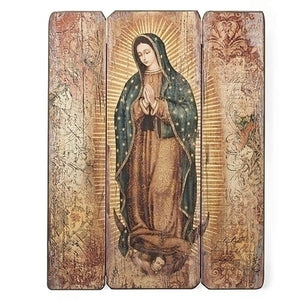 Our Lady of Guadalupe Panel Wall Plaque