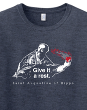 Give It a Rest - St. Augustine Adult T-Shirt: Heather Navy / 3XL