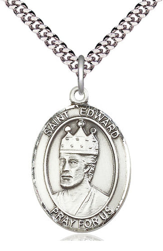 Sterling Silver St Edward the Confessor Pendant