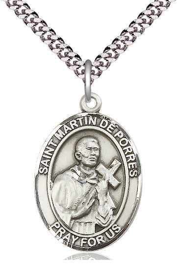 Sterling Silver St Martin de Porres Pendant