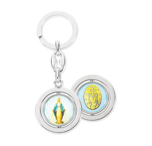 Miraculous Medal Spinner Keychain
