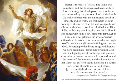 Easter Holy Card