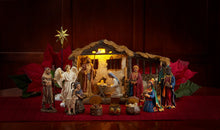 3 Kings 23pc Set Real Life Nativity 5"H Lighted Stable