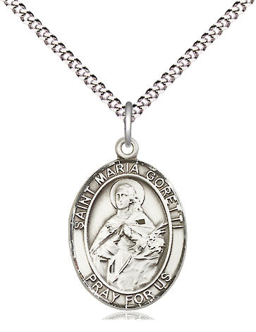 Sterling Silver St Maria Goretti Pendant