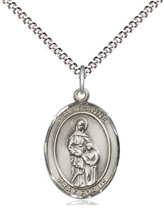 Sterling Silver St Anne Pendant