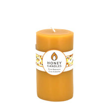 Natural Beeswax Pillar Candle - 5"