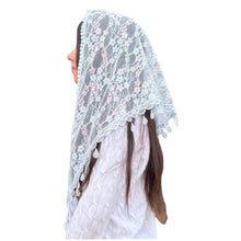 Veil ~ St. Kateri  - Blue Iridescence