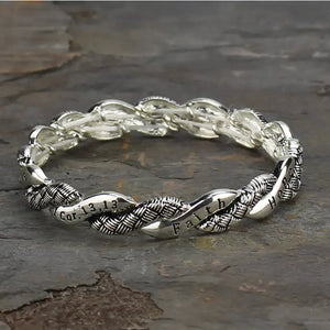 Faith Hope Love Blessed Bracelet