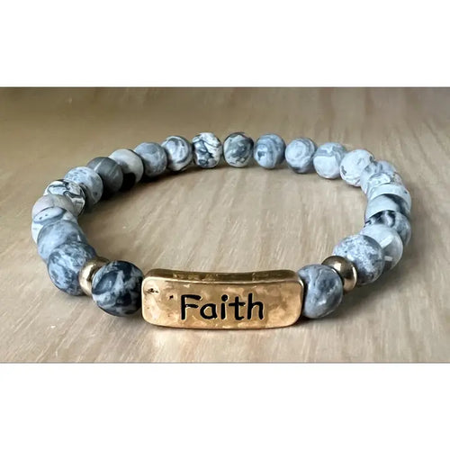 Faith Beaded Bracelet