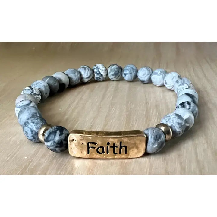 Faith Beaded Bracelet