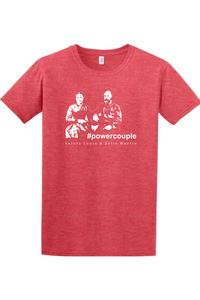 #Powercouple - Sts. Louis & Zelie Adult T-Shirt: Heather Red / XL