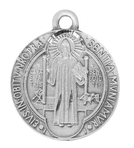 Pewter St Benedict Medal with 24