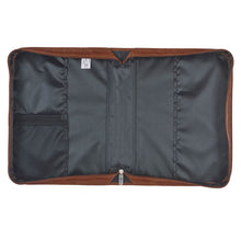 Faith Honey-brown Faux Leather Bible Cover with Badge