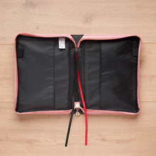 Those Who Trust Coral Pink Floral Faux Leather Classic Bible Cover - Isaiah 40:31