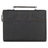 Be Strong Black Faux Leather Classic Bible Cover - Ephesians 6:10