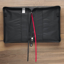 Be Strong Black Faux Leather Classic Bible Cover - Ephesians 6:10