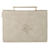 Trust in the Lord Taupe Faux Leather Fashion Bible Cover - Proverbs 3:5