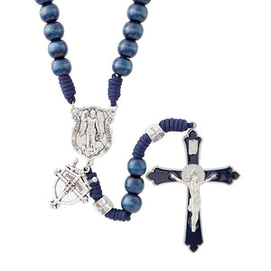 Saint Michael Paracord Rosary - Blue