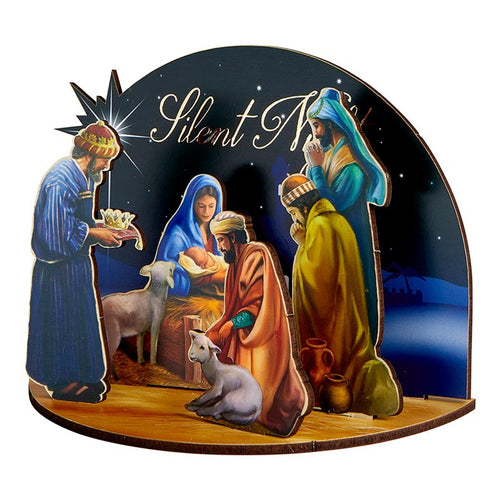 Nativity And Three Kings 3D Desk Stand