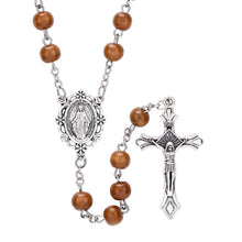 Brown Round Bead Rosary
