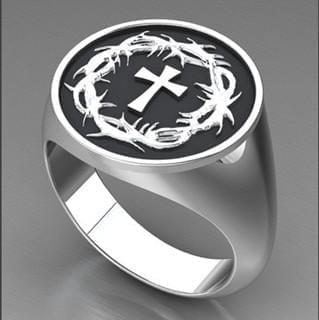Crown of Thorns Sterling Ring