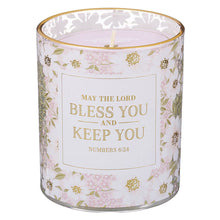 Bless and Keep You Cactus Blossom and Coconut Scented Candle in Glass Jar - Numbers 6:24